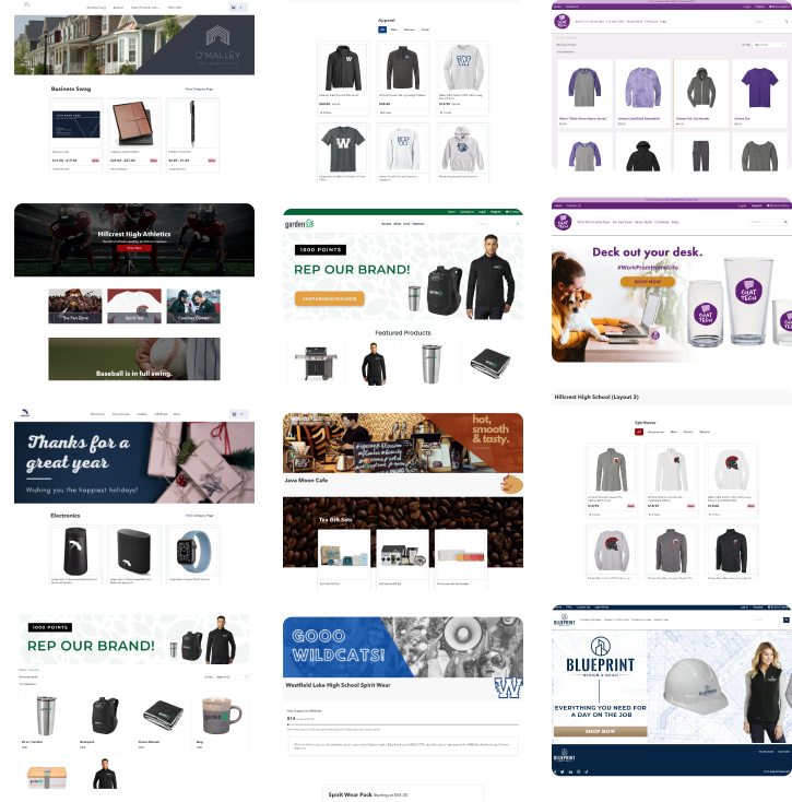 OMG sample store collage