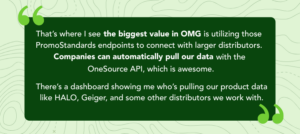 Quote about OMG OneSource on green background