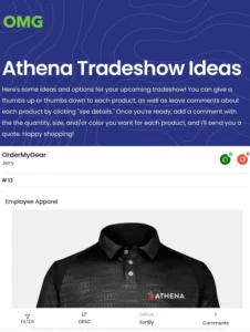 creenshot showing how OMG Presentations appear on mobile devices for consistent, professional customer experiences.