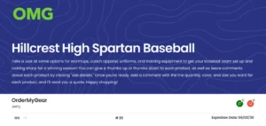 Customer-facing view of an OMG Presentation showing a branded intro message with clear instructions for customer feedback.