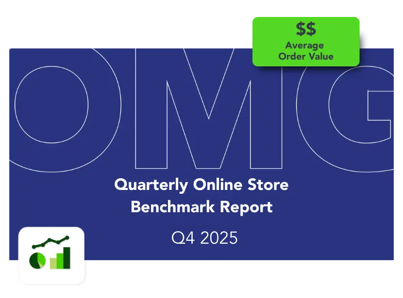 Q4 2025 Quarterly Online Stores Benchmark Report Blue Featured Image